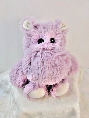 Warmies Hippopotamus ￼Cozy Plush Lavender Microwavable Chillable Hippo Purple